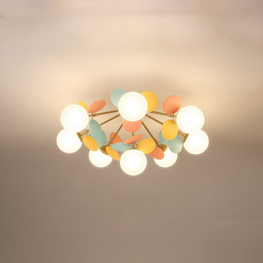 Lampadario floreale Orlonia