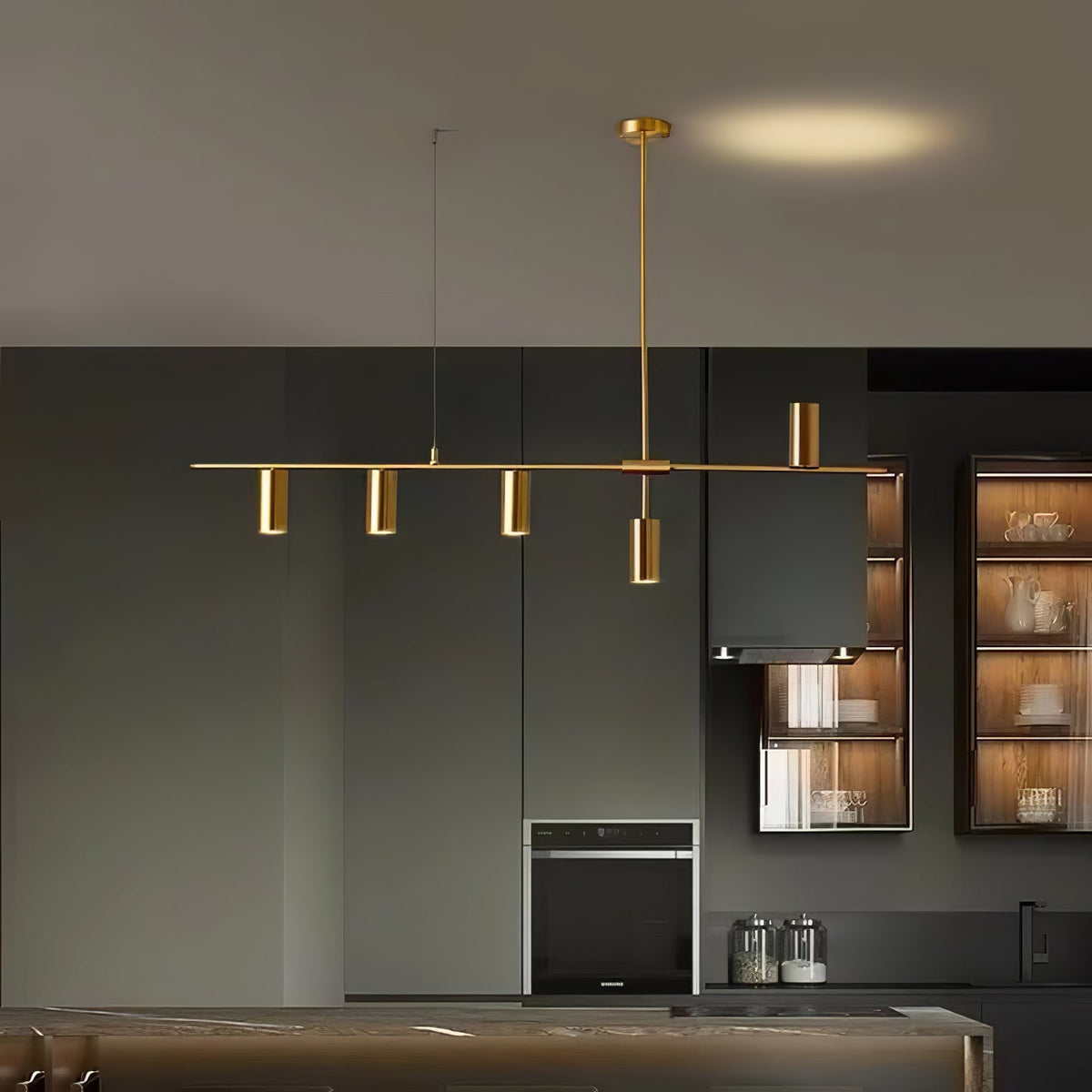 Lampada a sospensione lineare Valmirari