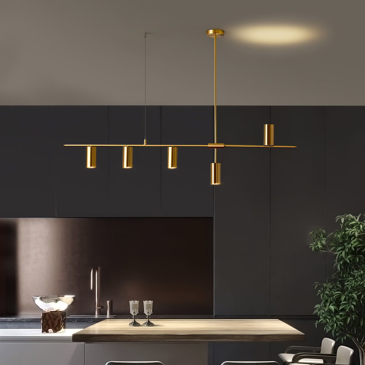 Lampada a sospensione lineare Valmirari