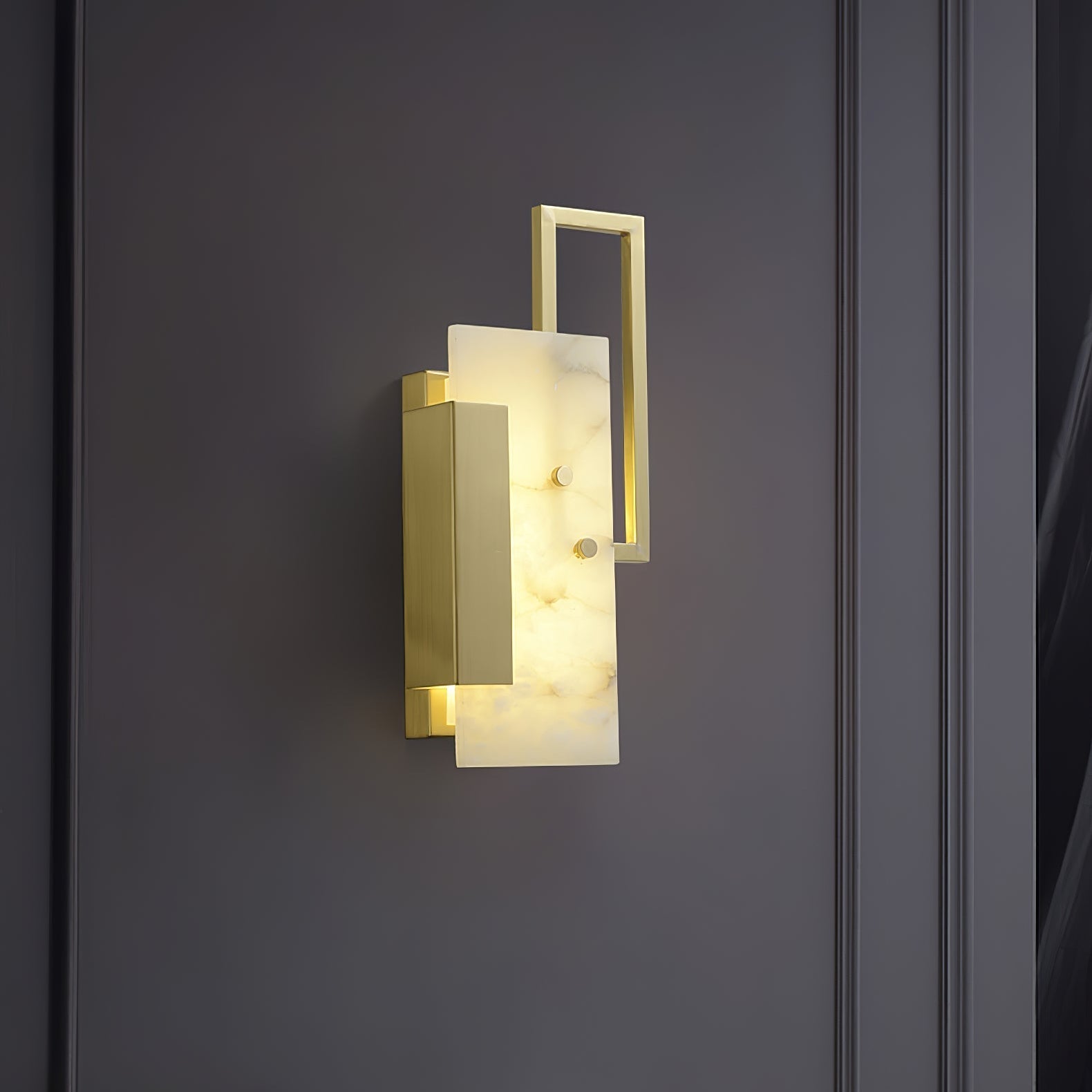 Lampada da parete in alabastro Tereni