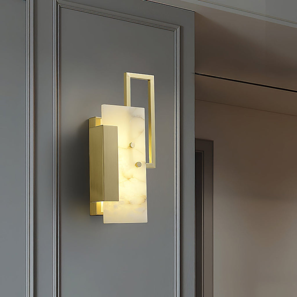 Lampada da parete in alabastro Tereni