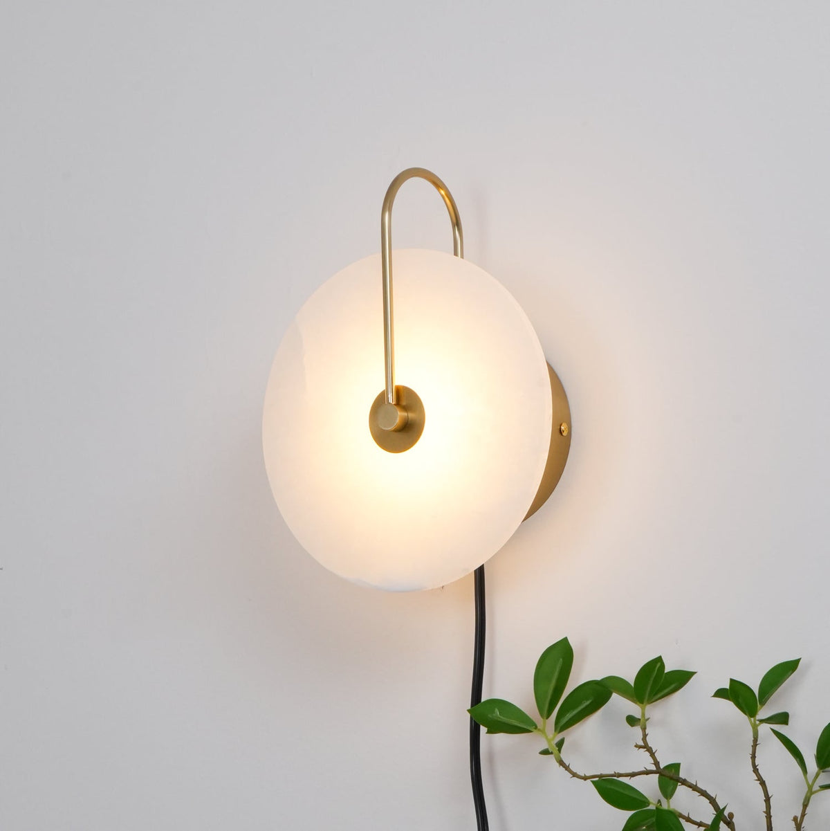 Alabaster LED Plug-In Wall Lamp – detail 17