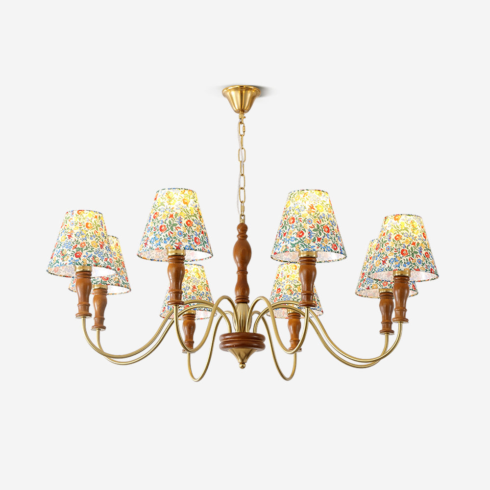 Lampadario floreale Vinavi