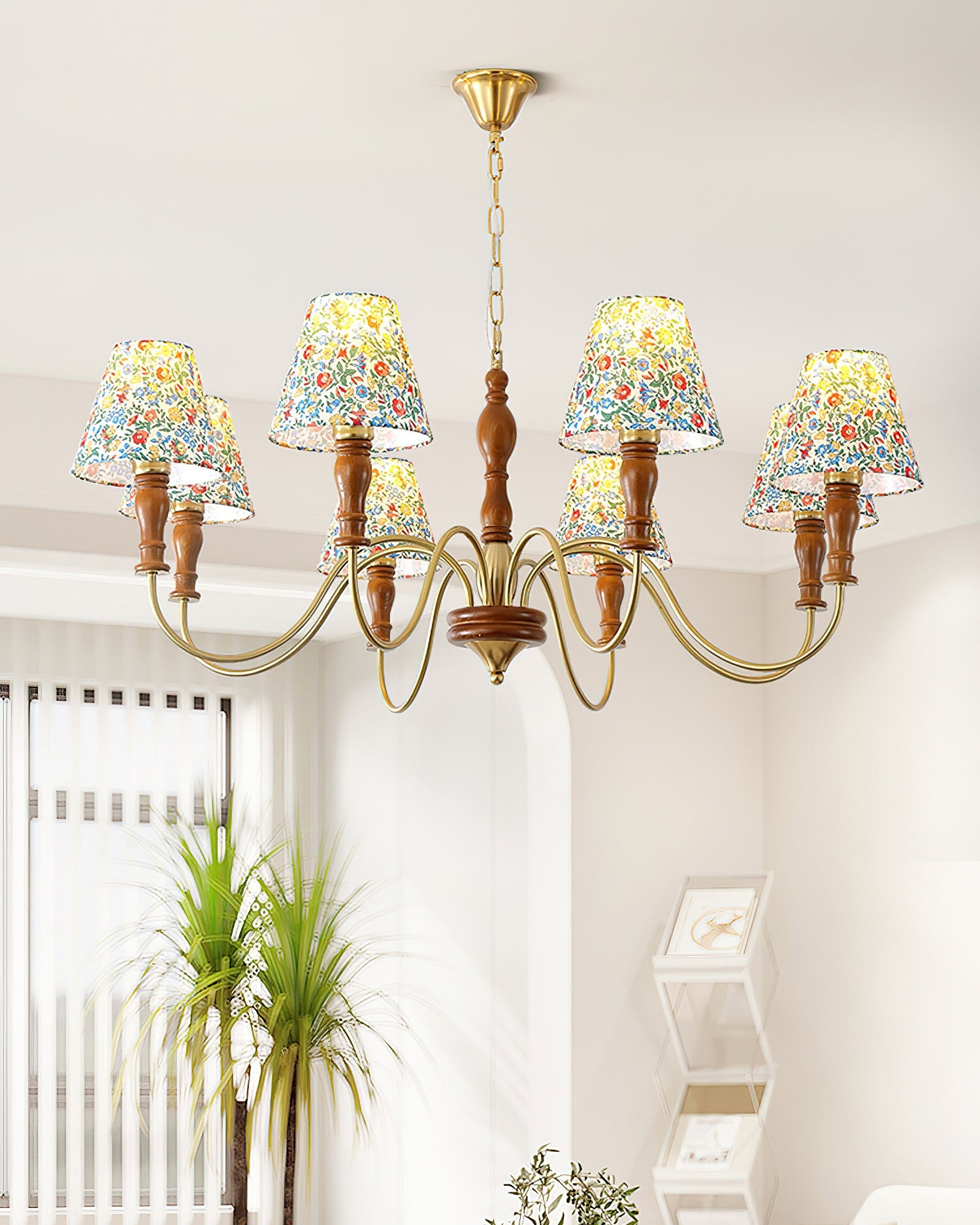 Lampadario floreale Vinavi