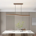 Lampada a sospensione in legno Lowave