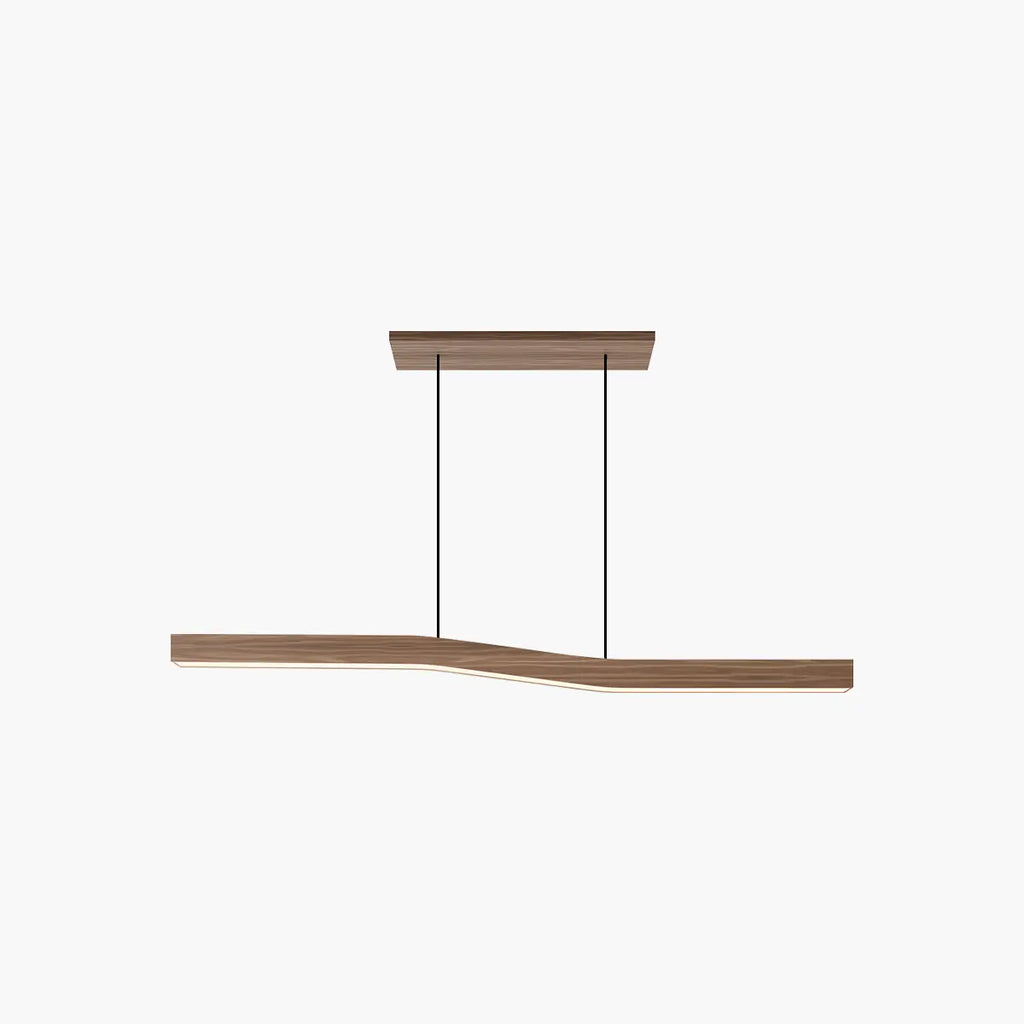 Lampada a sospensione in legno Lowave