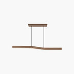 Lampada a sospensione in legno Lowave