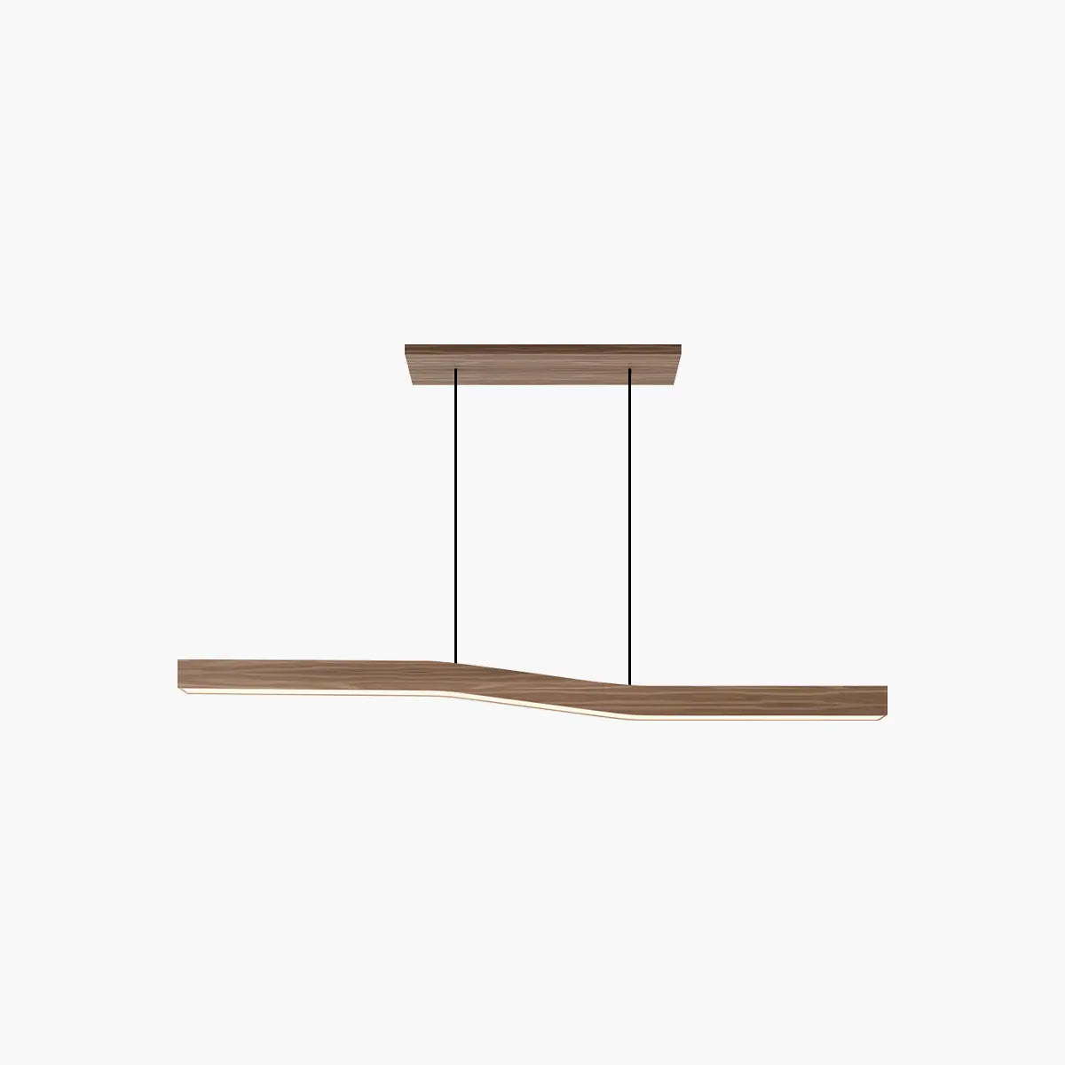 Lampada a sospensione in legno Lowave