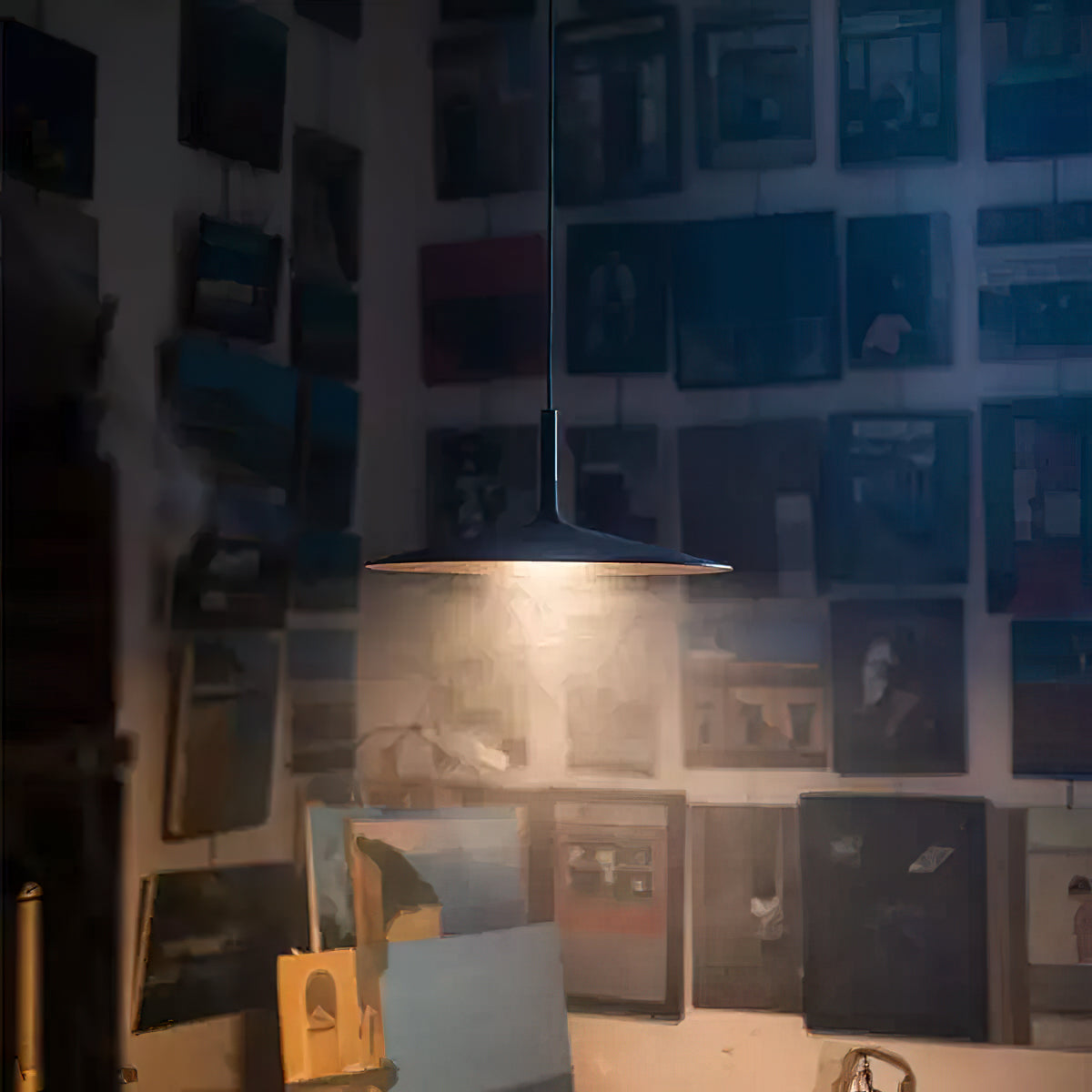 Lampada a sospensione conica Raetto