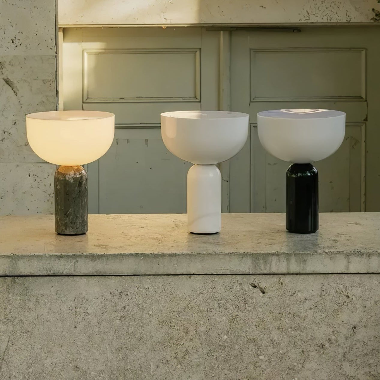Lampada da tavolo in marmo Kelso