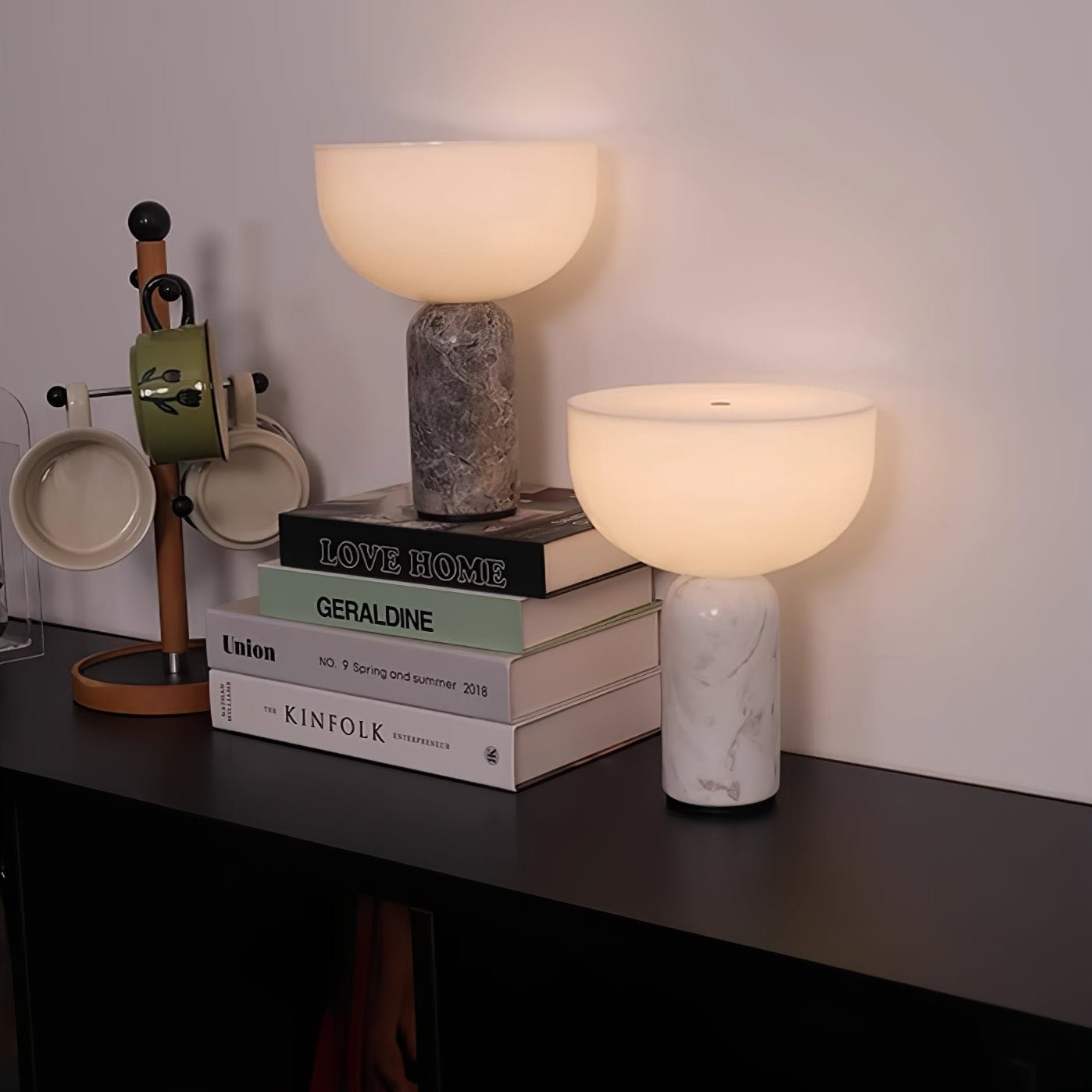 Lampada da tavolo in marmo Kelso