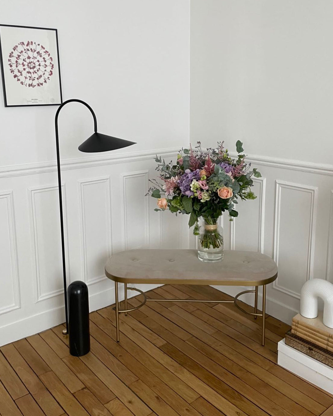 Lampada da terra minimalista Ilaleme