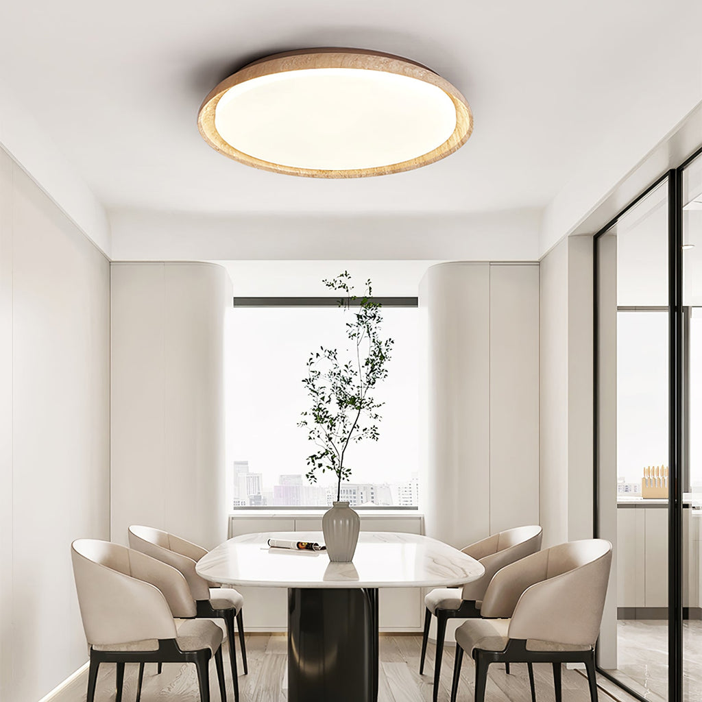Lampada da soffitto in travertino Lozzera