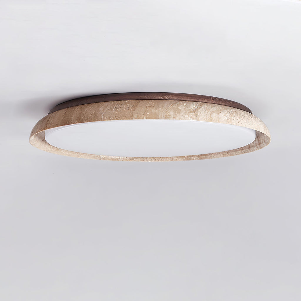 Lampada da soffitto in travertino Lozzera