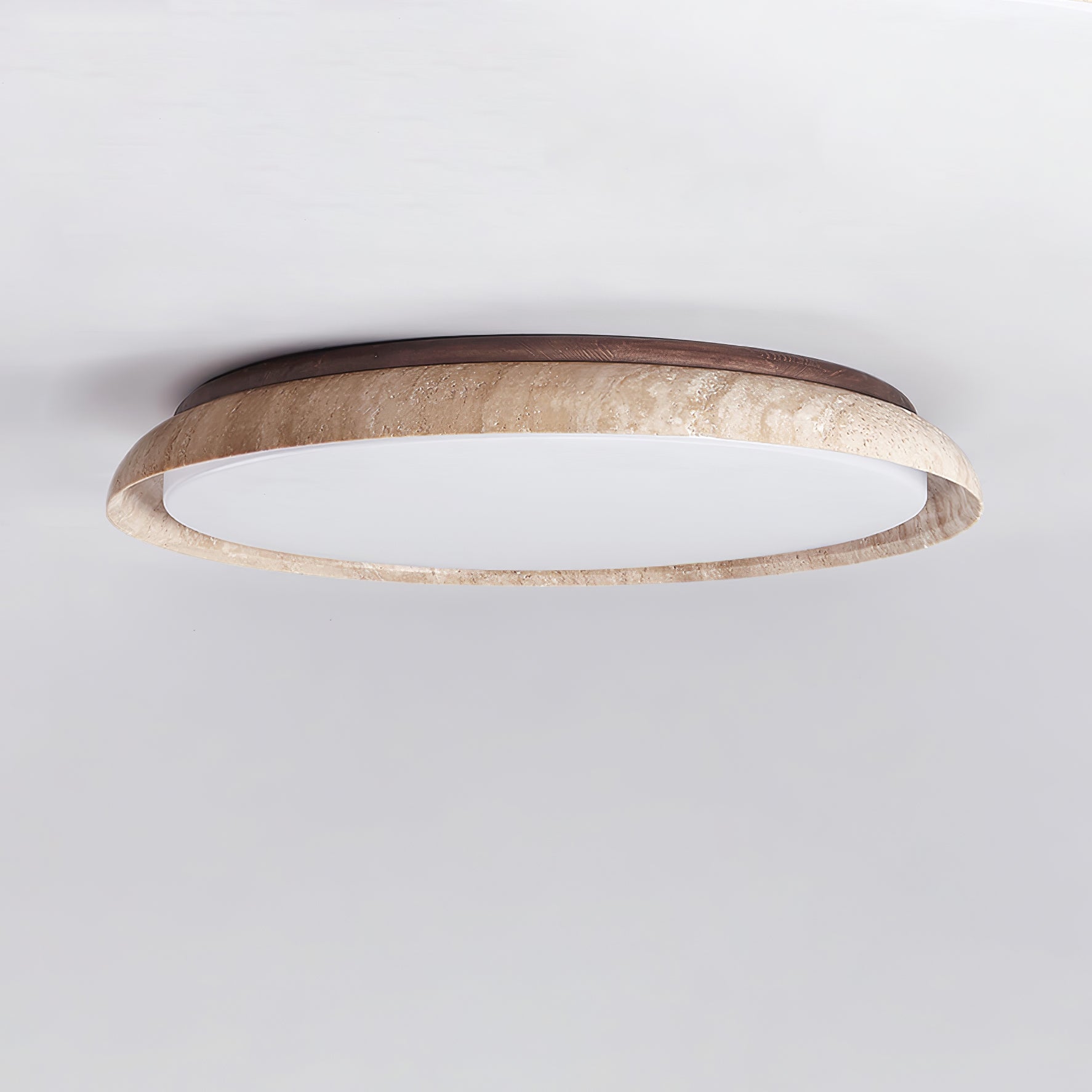 Lampada da soffitto in travertino Lozzera