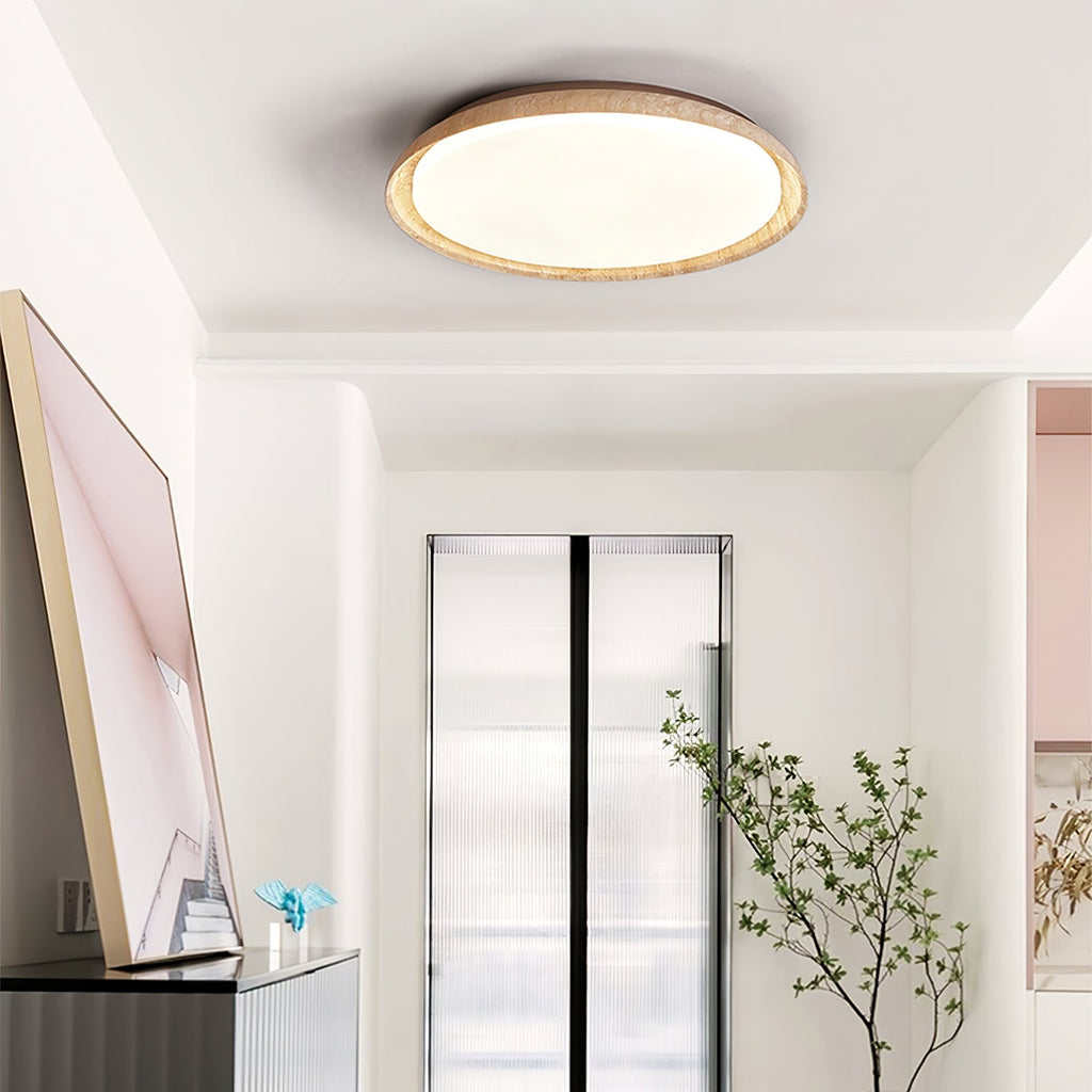 Lampada da soffitto in travertino Lozzera