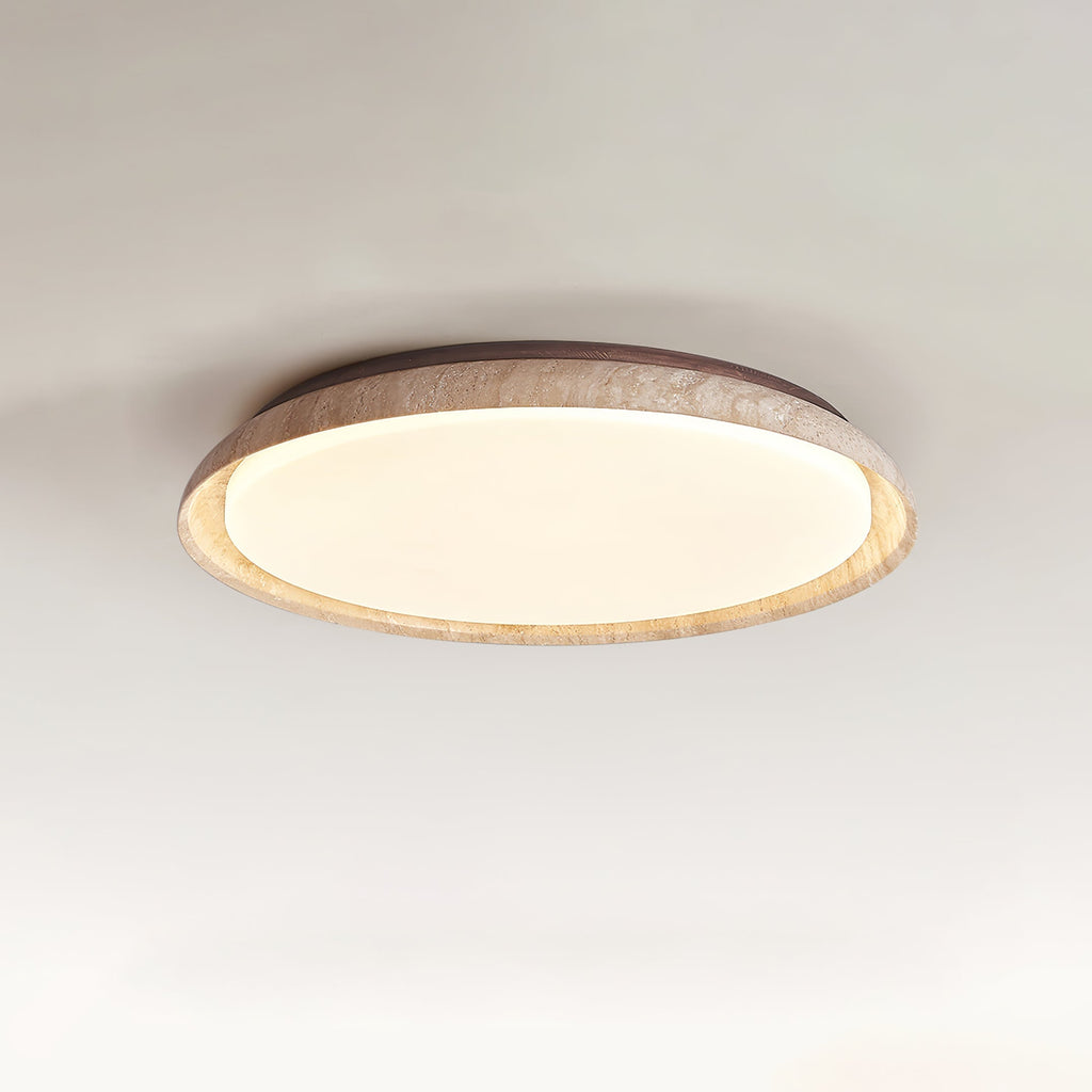 Lampada da soffitto in travertino Lozzera