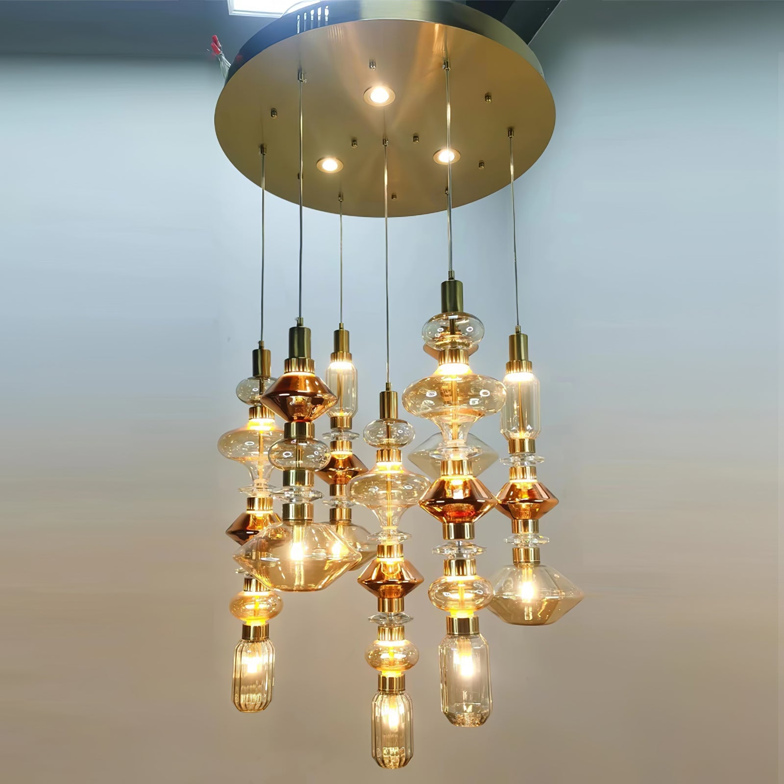 Lampada a sospensione globo Nelivo
