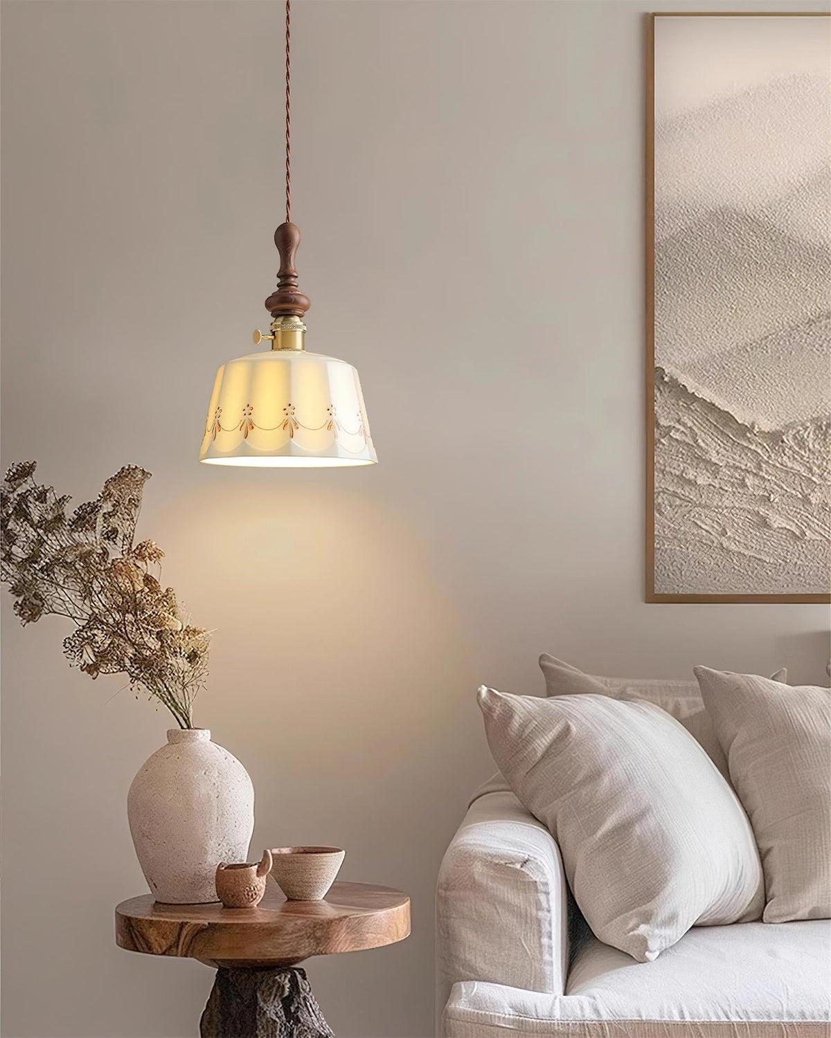 Lampada a sospensione vintage Gioreo