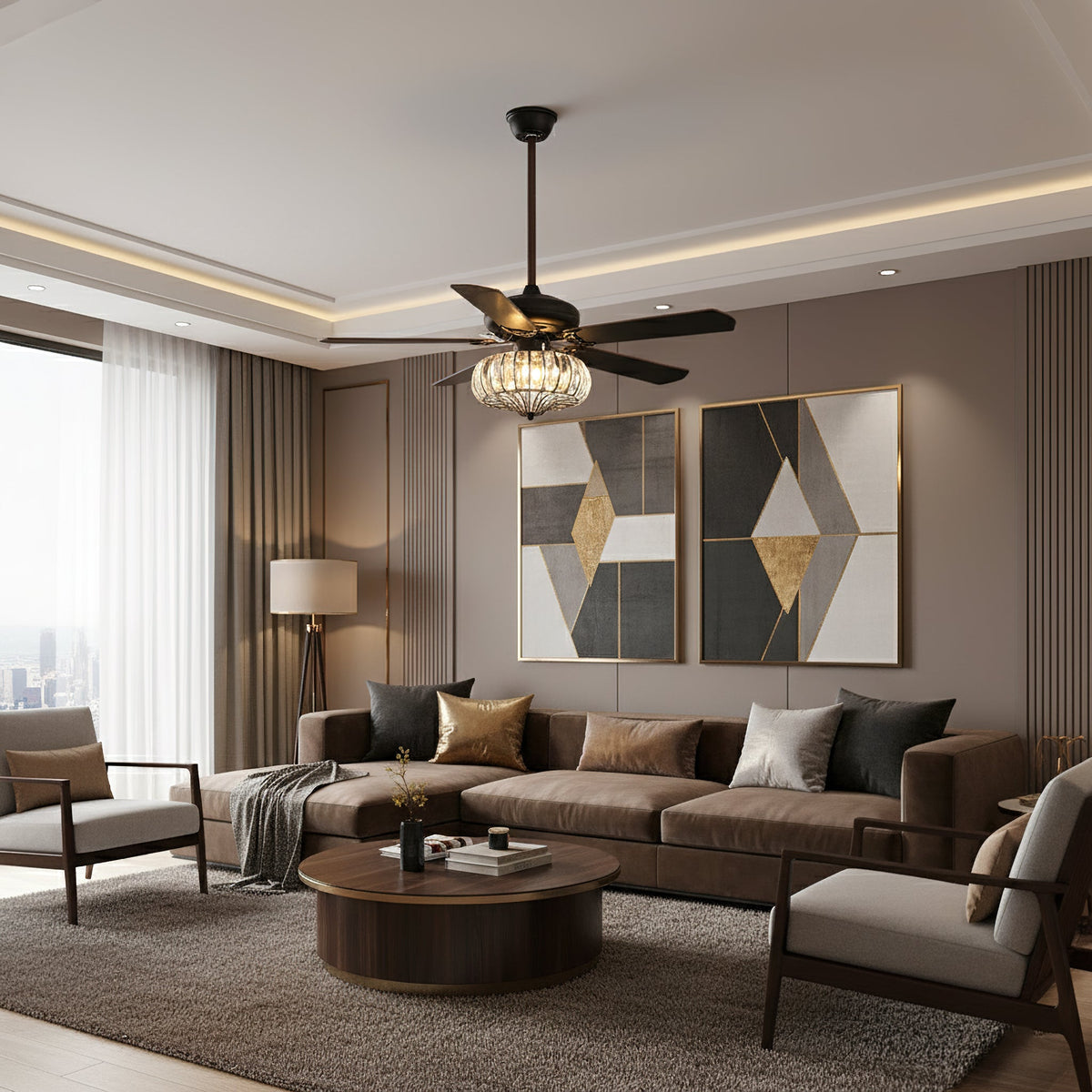 Bernardino Ceiling Fan Light – detail 2