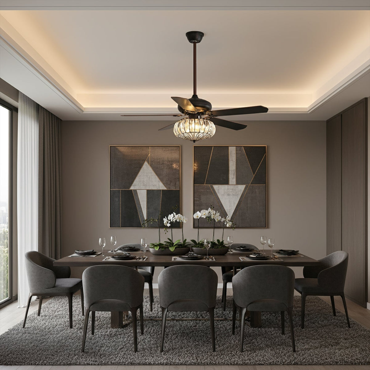 Bernardino Ceiling Fan Light – detail 3