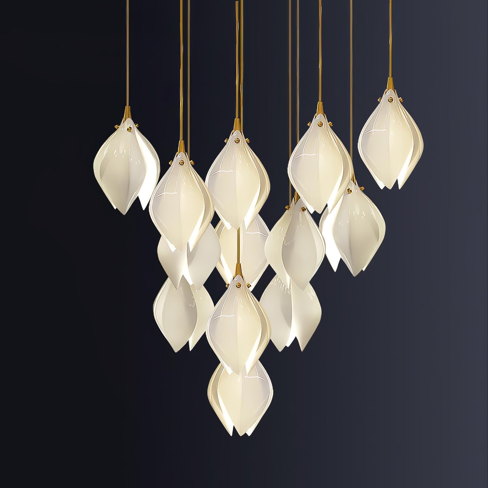 Lampada a sospensione floreale Fenoriano