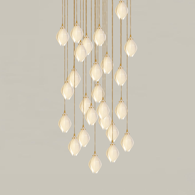 Lampada a sospensione floreale Fenoriano