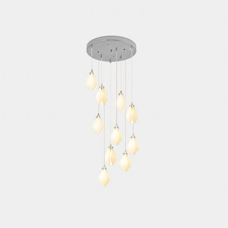 Lampada a sospensione floreale Fenoriano