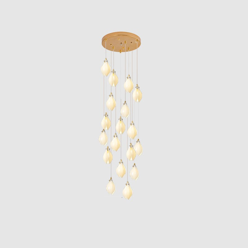 Lampada a sospensione floreale Fenoriano