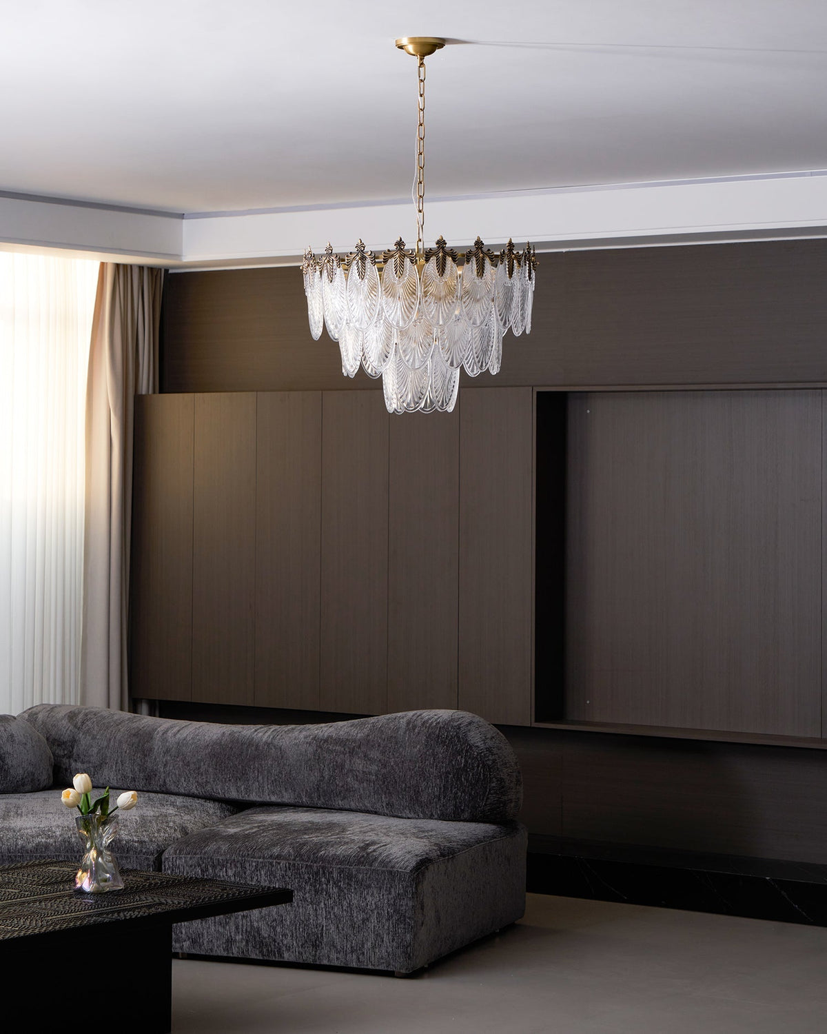 Lampadario a tre livelli Fienola