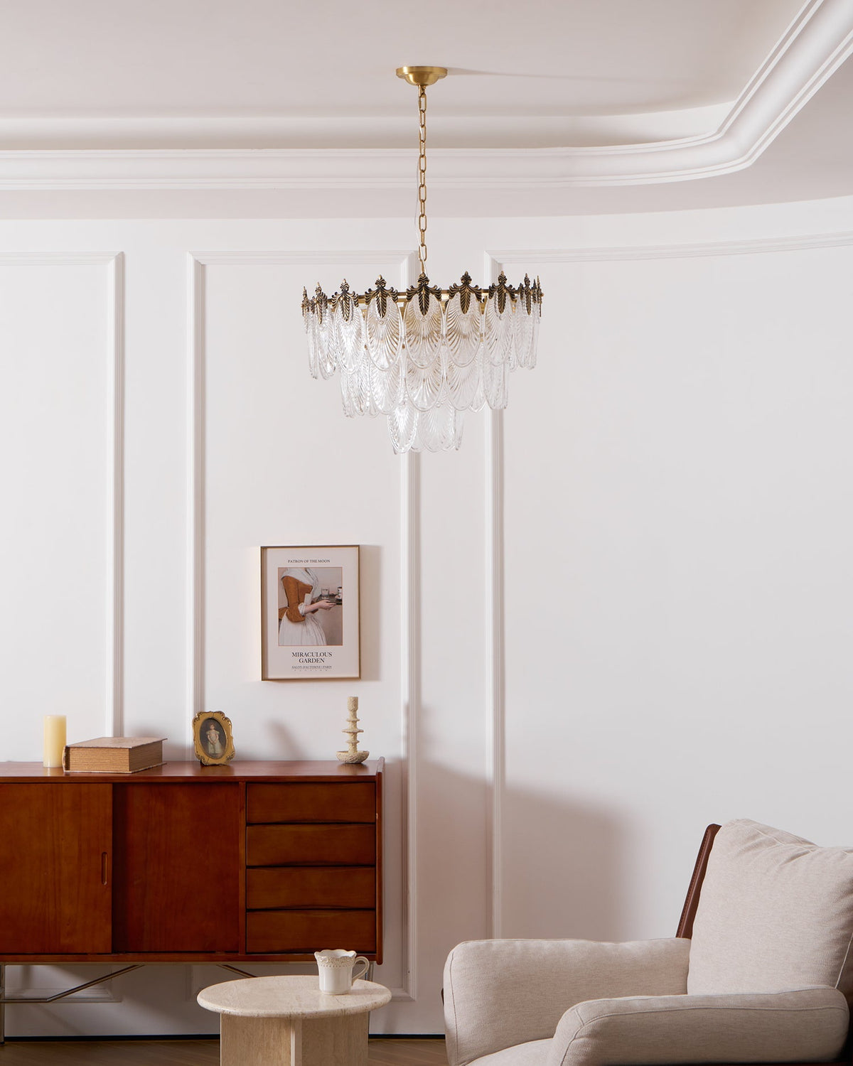 Lampadario a tre livelli Fienola