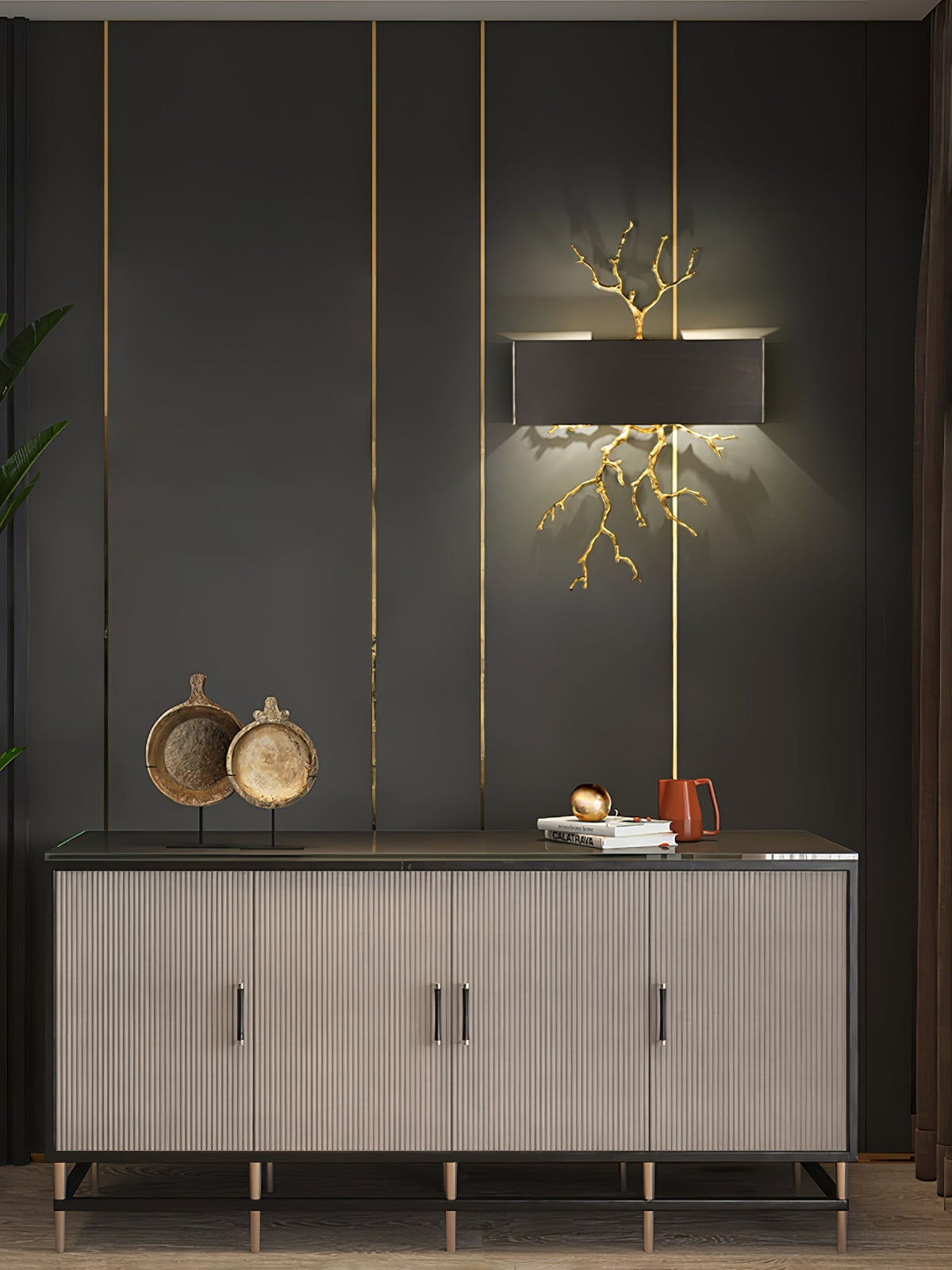 Brass Branch Wall Lamp – detail 17