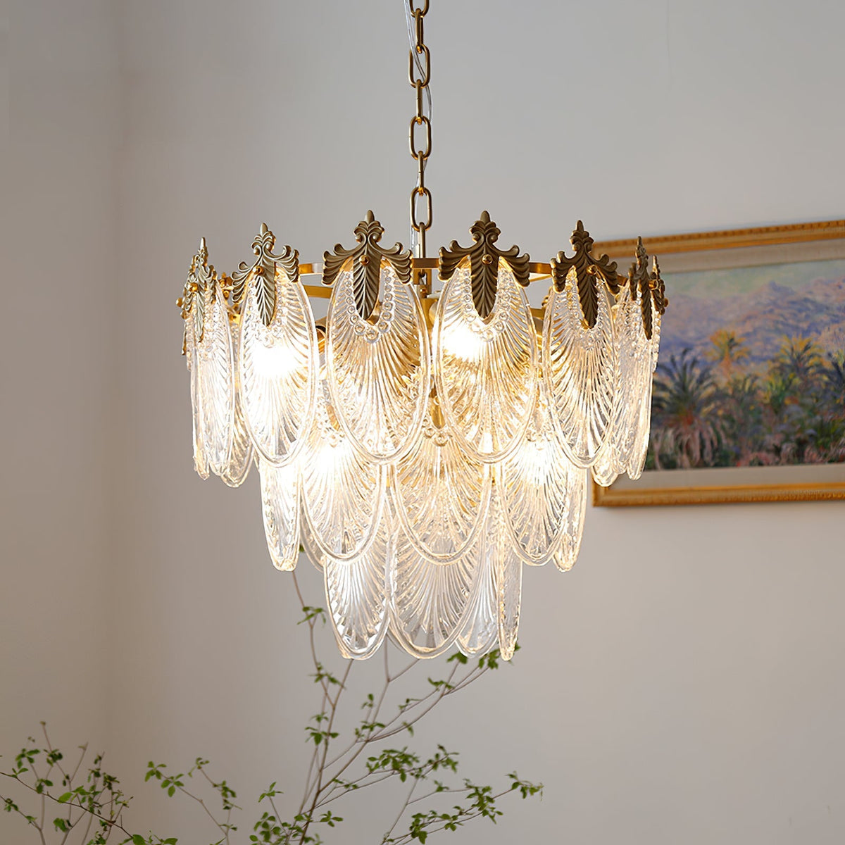 Lampadario a tre livelli Fienola