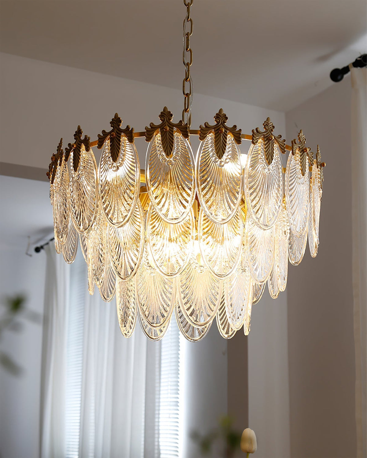 Lampadario a tre livelli Fienola