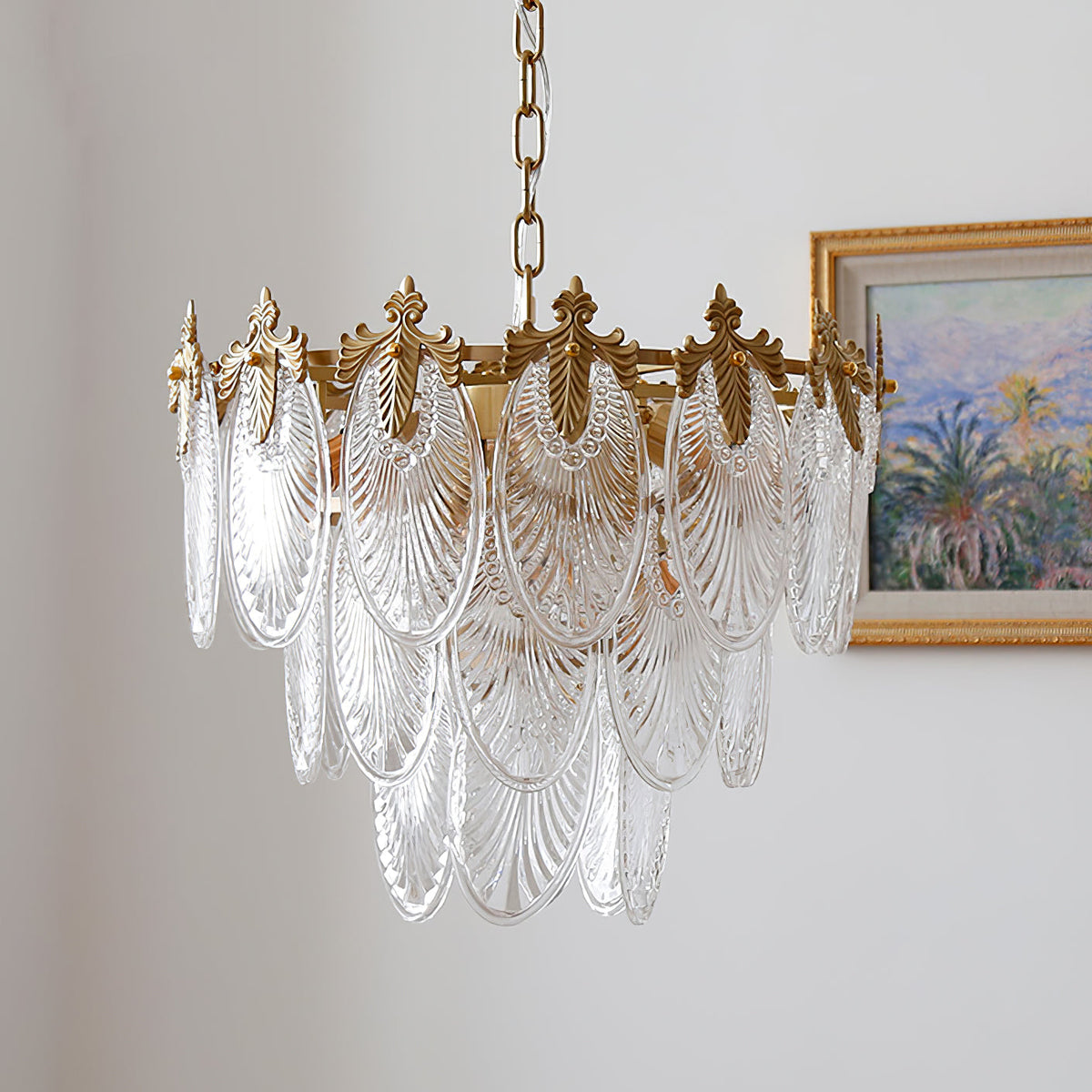 Lampadario a tre livelli Fienola