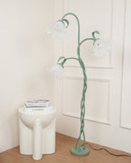 Lampada da terra floreale Roina