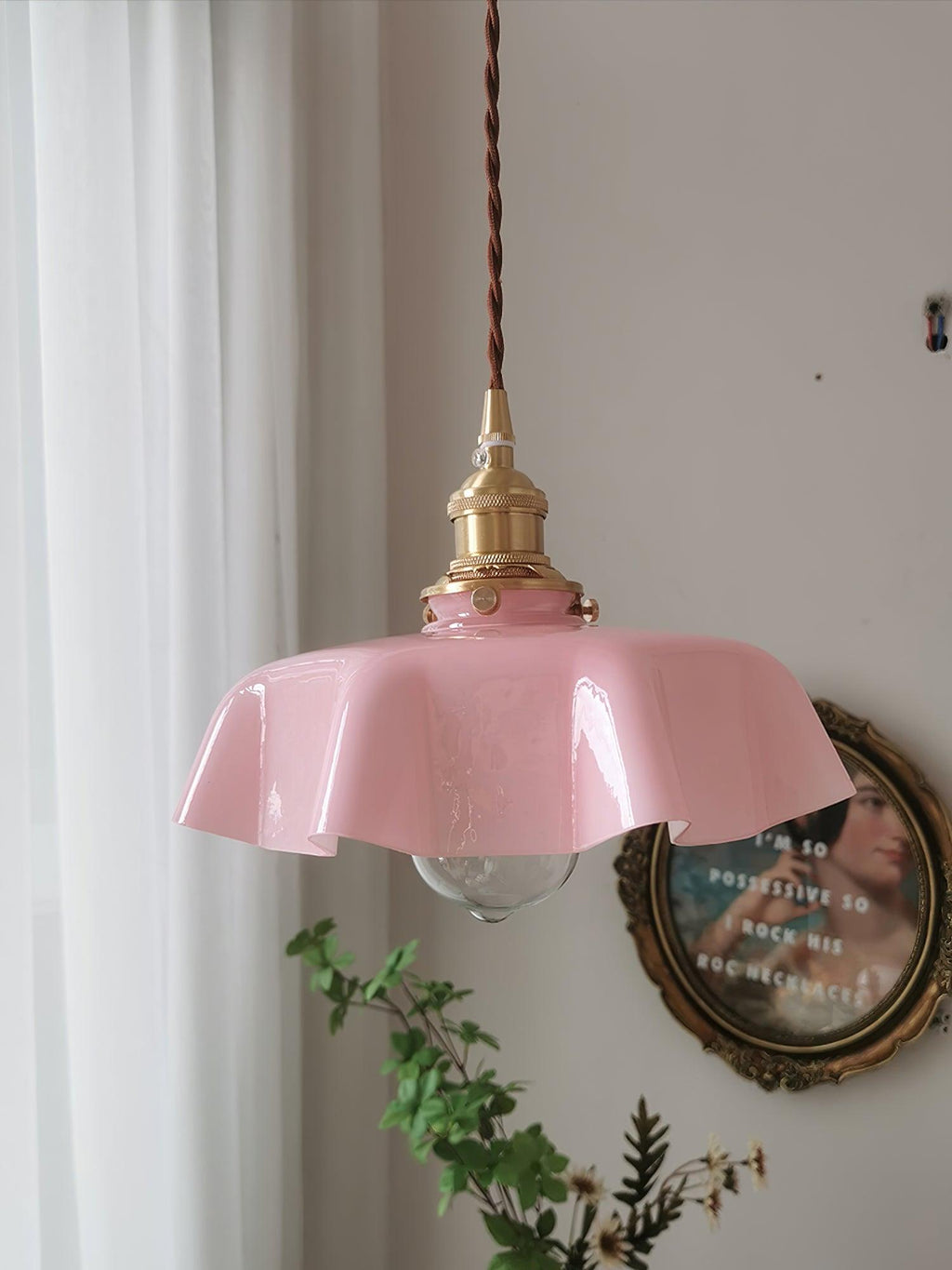 Lampada a sospensione vintage Ameliro