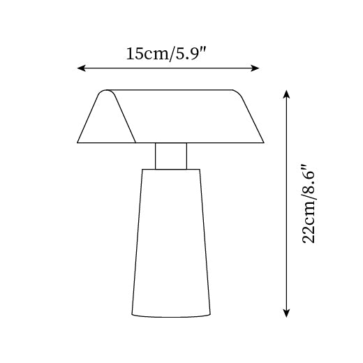 Lampada da tavolo da esterno Calamieno