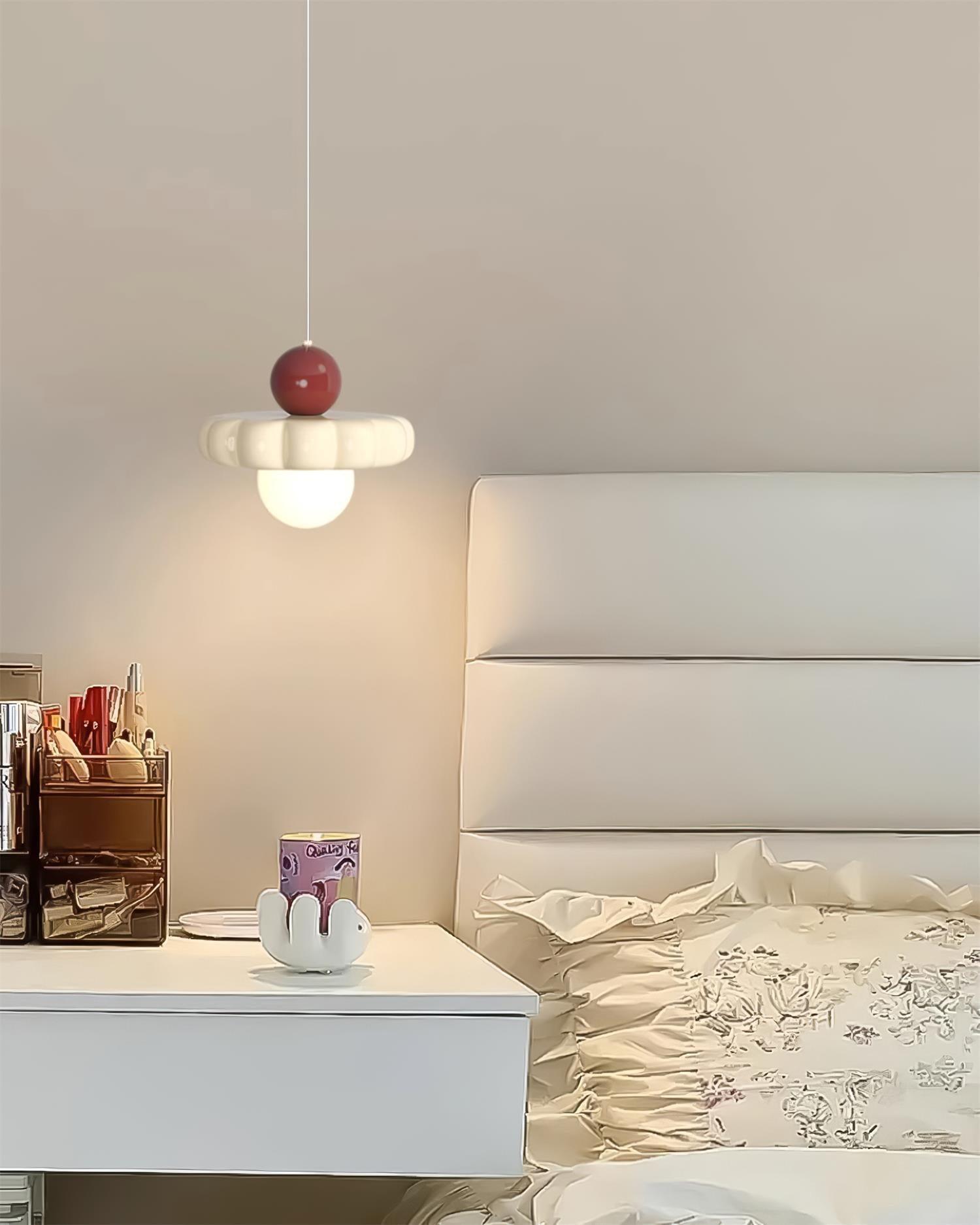 Lampada a sospensione globo Zelenena