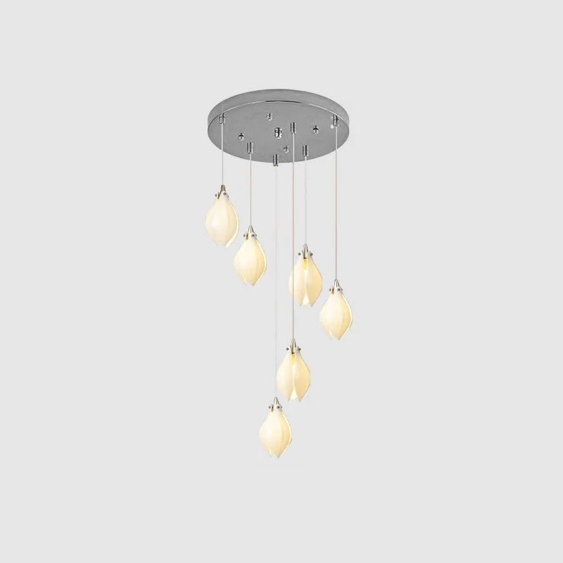 Lampada a sospensione floreale Fenoriano