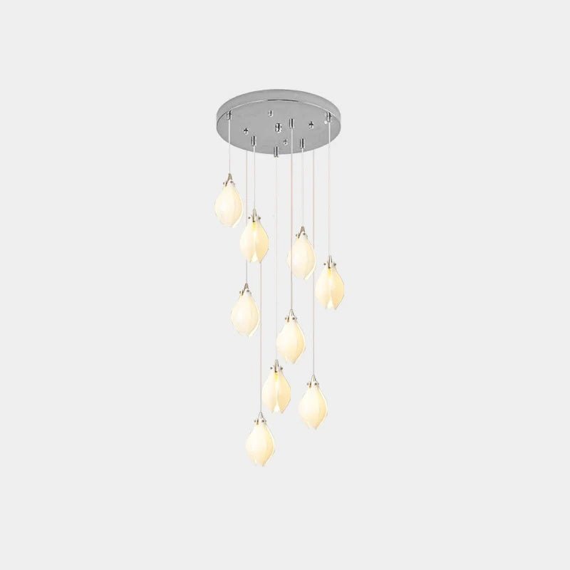 Lampada a sospensione floreale Fenoriano