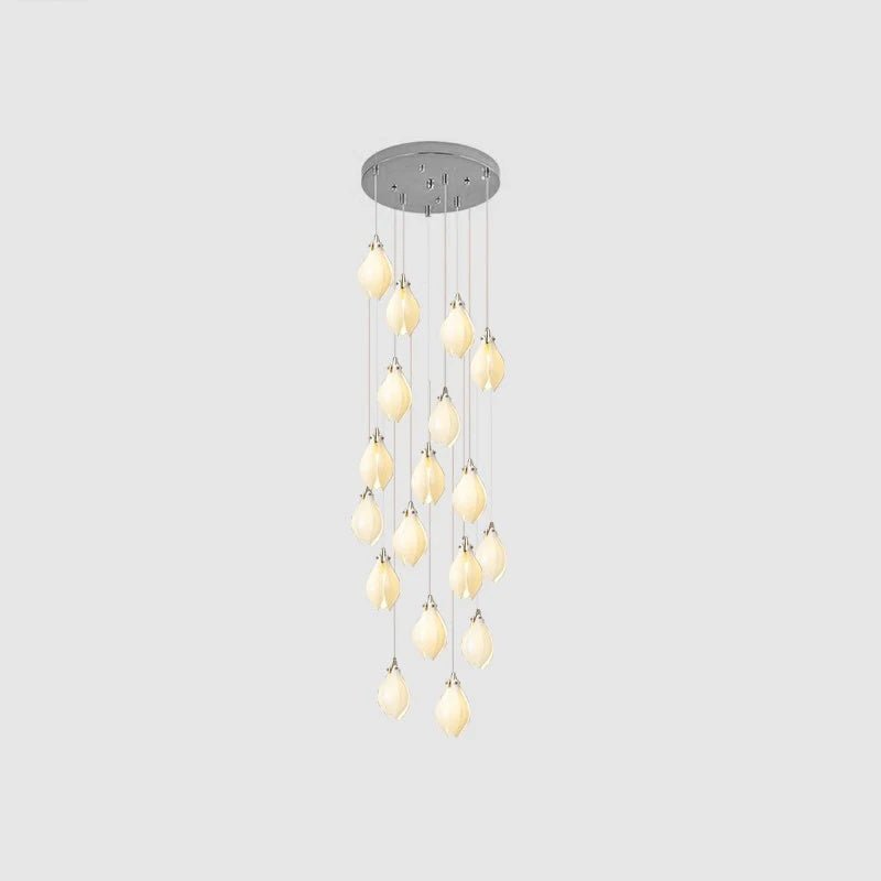 Lampada a sospensione floreale Fenoriano