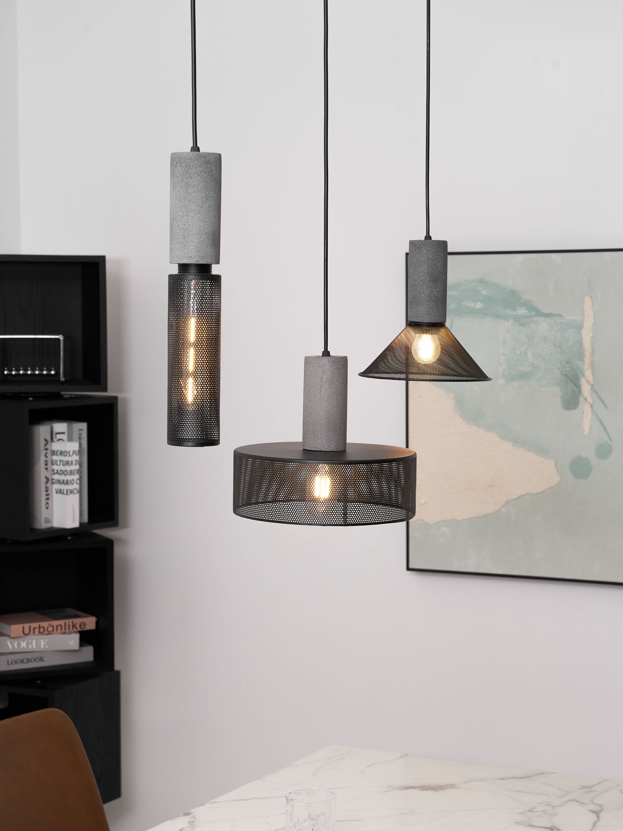 Lampada a sospensione tubolare Dolenza