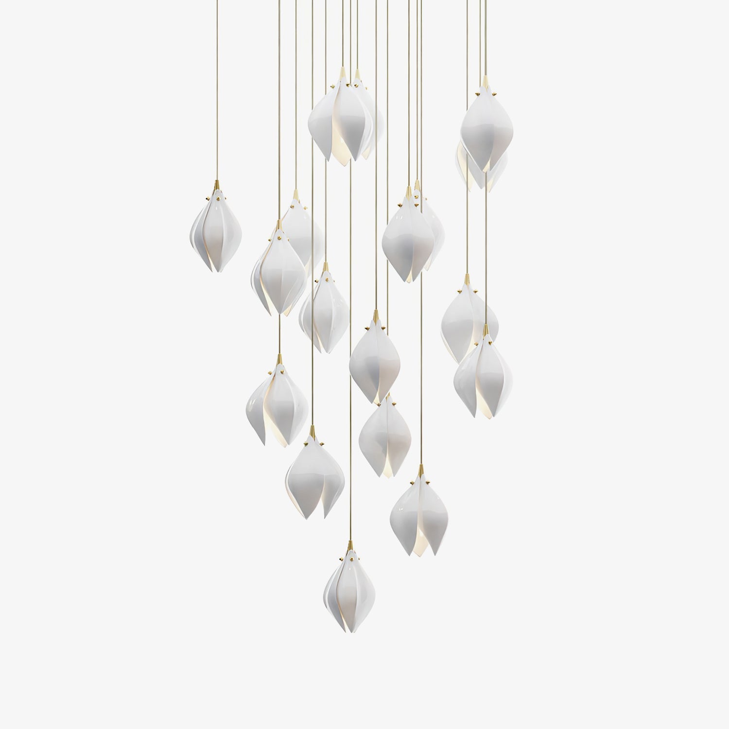 Lampada a sospensione floreale Fenoriano