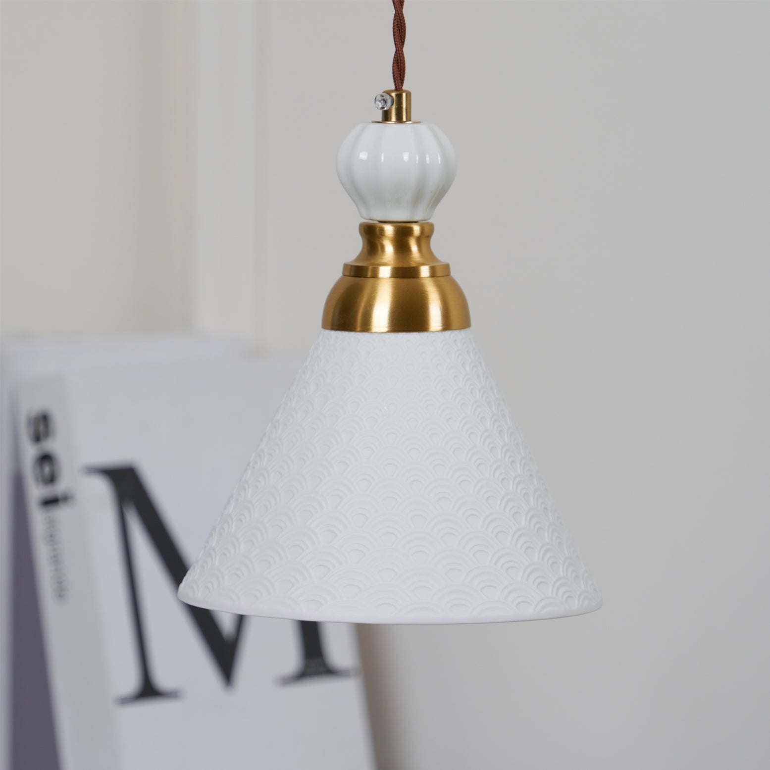 Lampada a sospensione scolpita Daldora