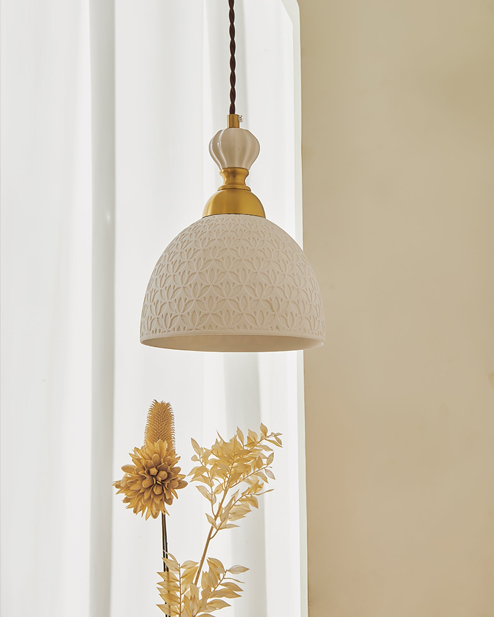 Lampada a sospensione scolpita Daldora