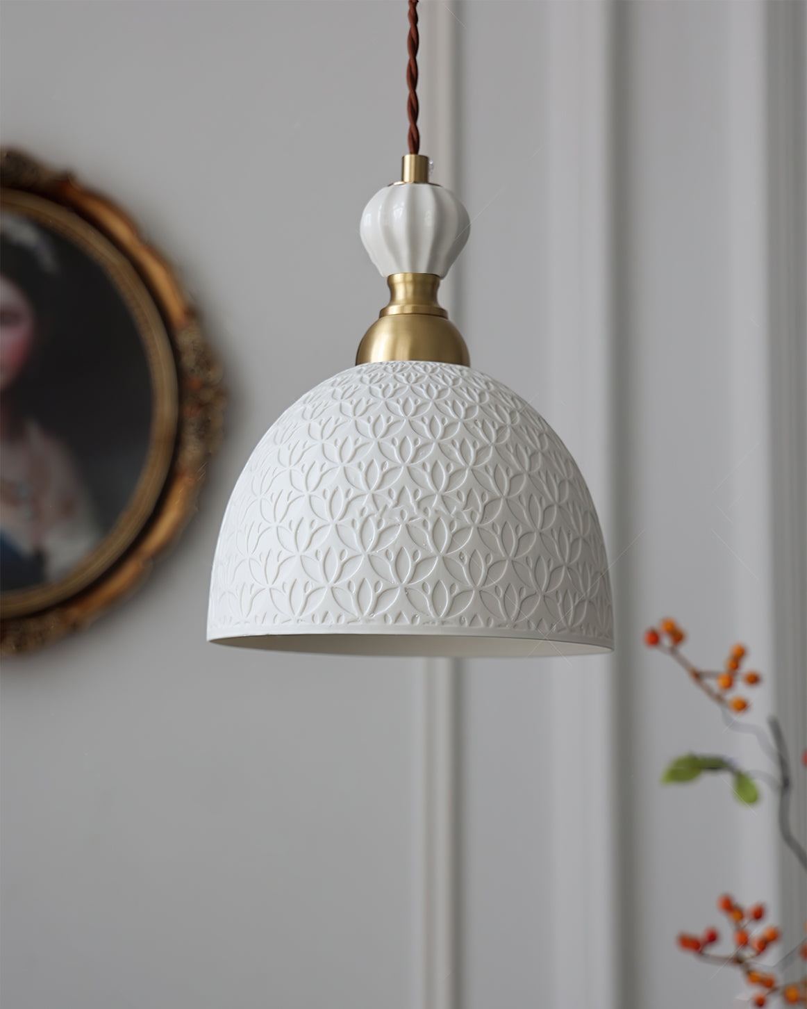 Lampada a sospensione scolpita Daldora
