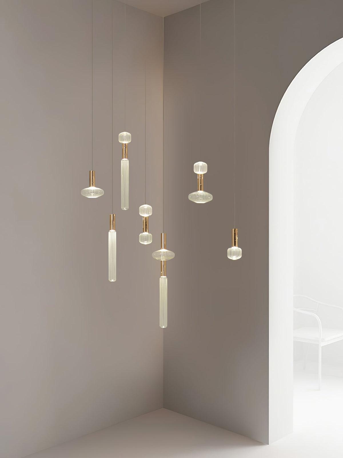 Lampada a sospensione modulare Orsera
