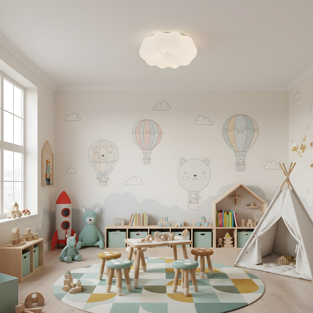 Cloud Kumo Ceiling Light – detail 4