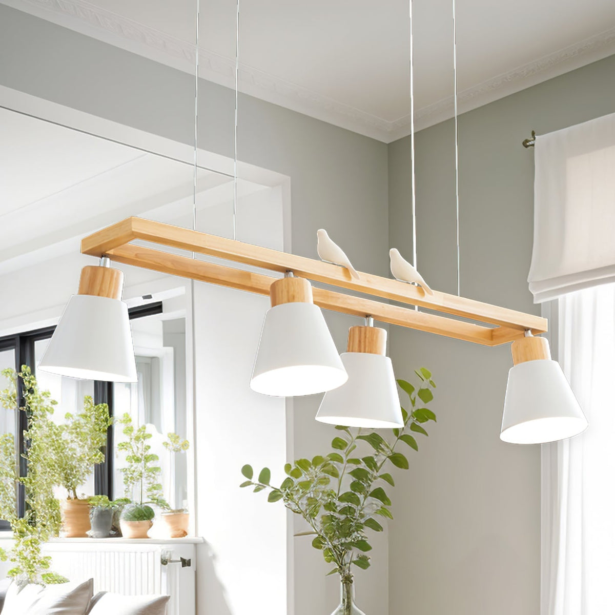 Cone Wood Chandelier – detail 3